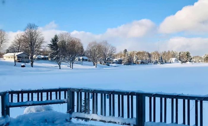 It's real snowy near Toivola in Michigan's Upper Peninsula on December 16, 2019.