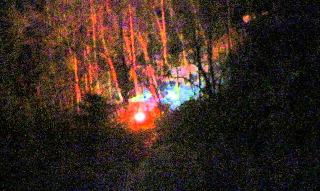 Click to enlarge observation brown mountain lights photo