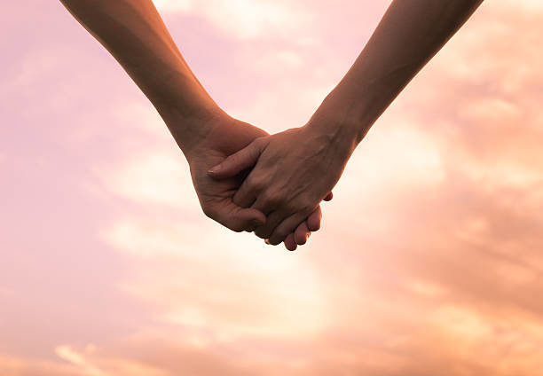 holding hands