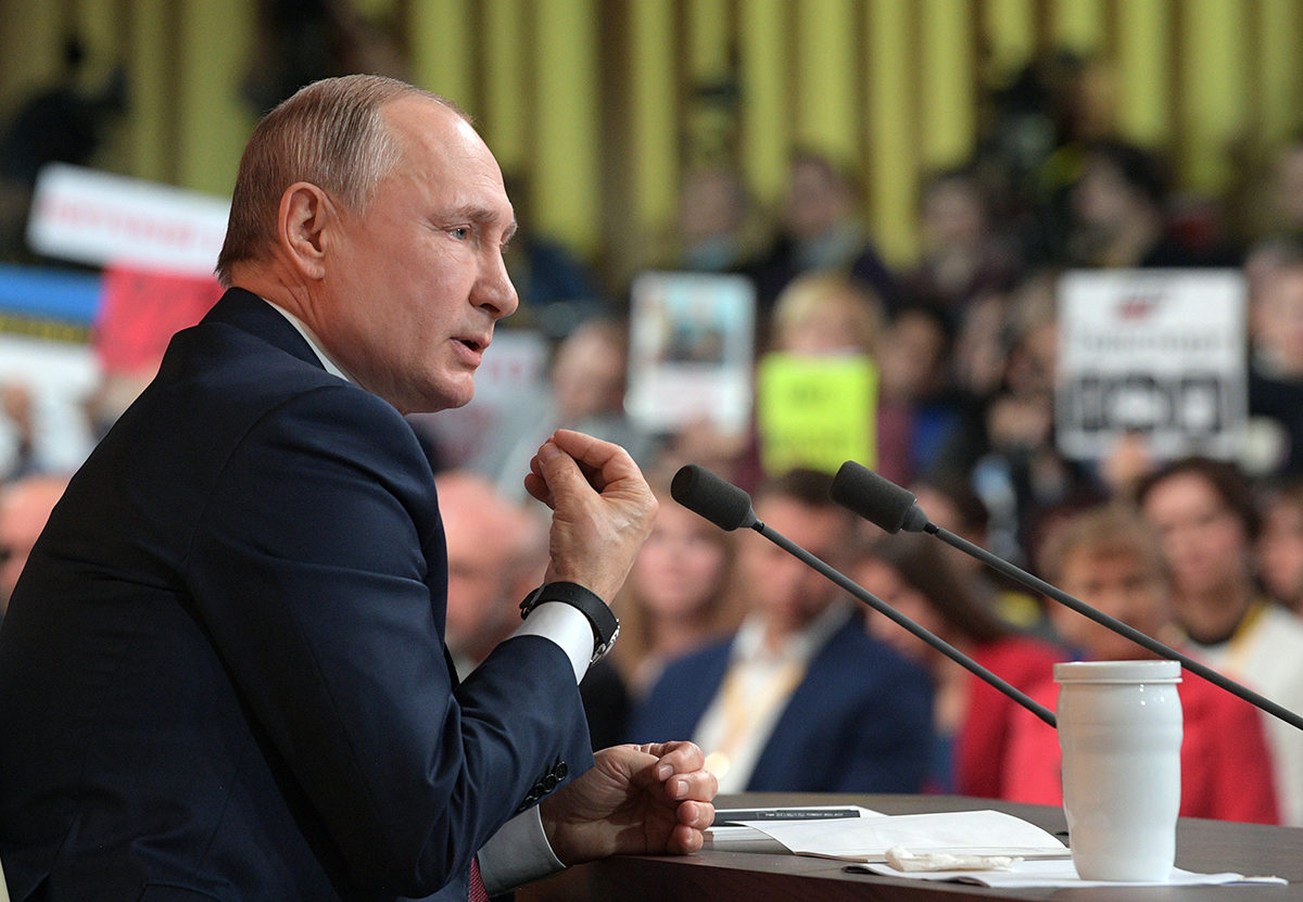 Click to enlarge putin press 2019