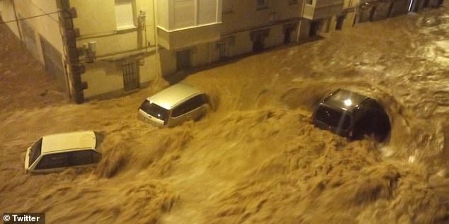 The flooding hit the town of Reinosa in Cantabria and has been described by residents as the worst in history