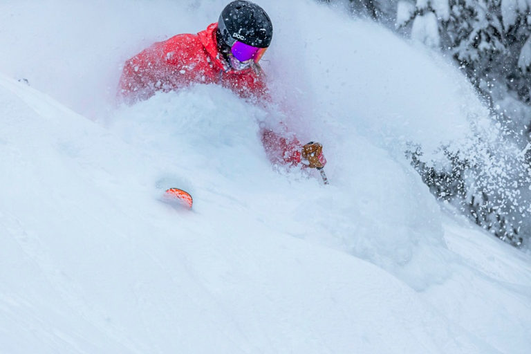 Click to enlarge There wil be plenty of more of this in Revelstoke this weekend. Kim Vinet having some fun on Tuesday.