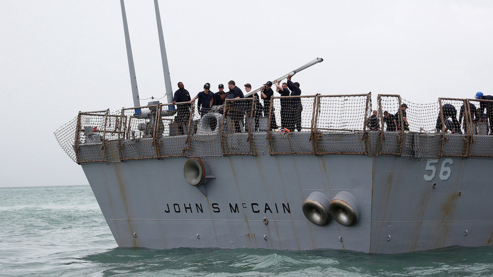 Click to enlarge USS John S. McCain warshp