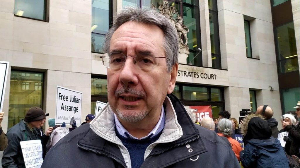 Click to enlarge John Rees, Don't Extradite Assange