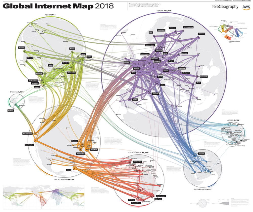 Click to enlarge global internet map