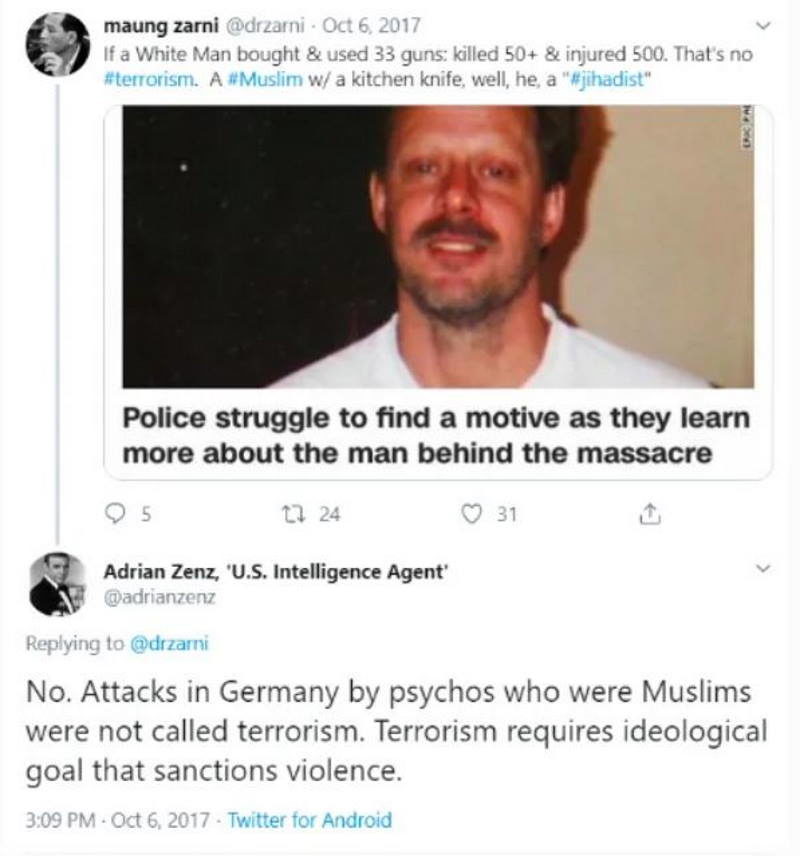 Adrian Zenz tiwtter uyghurs china propaganda