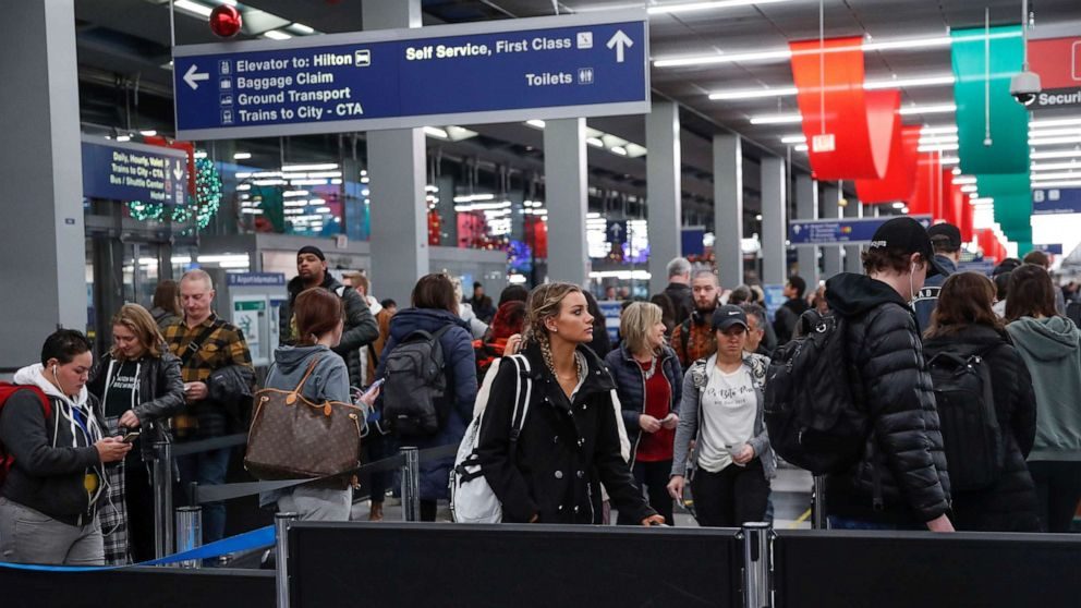 Click to enlarge Travelers O'Hare Airport Nov 2019