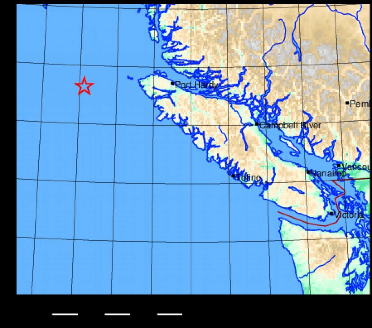 Vancouver island quakes
