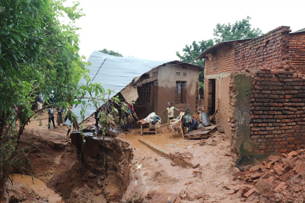 Floods damaged or destroyed dozens of homes in Bujumbura, Burundi, 21 to 22 December 2019.