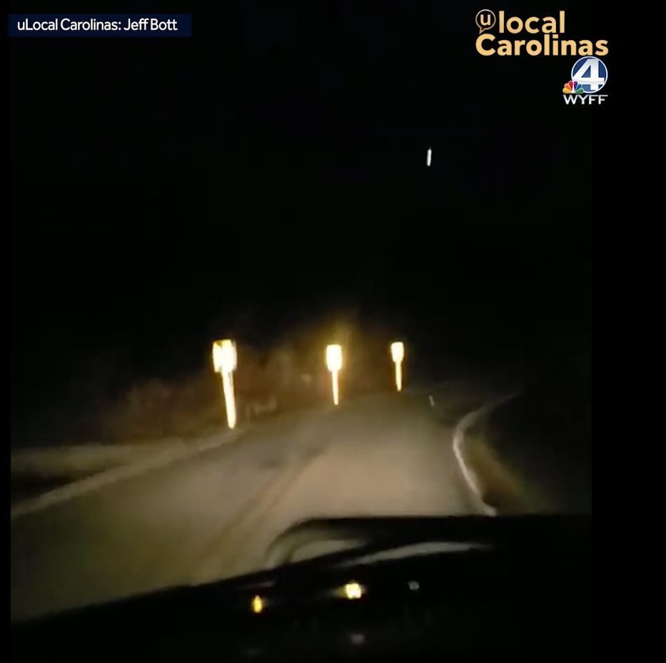 Click to enlarge Fireball over S. Carolina