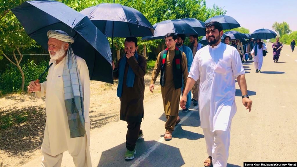 afghan peace marchers activitist taliban