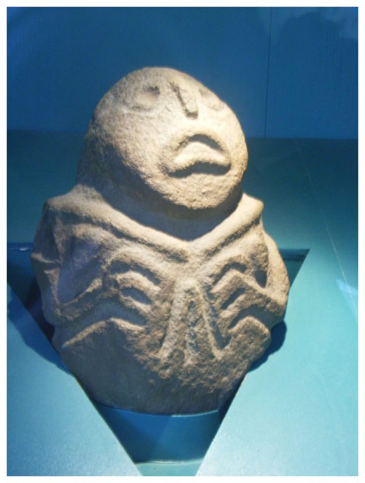 Click to enlarge Hybrid human-fish sculpture