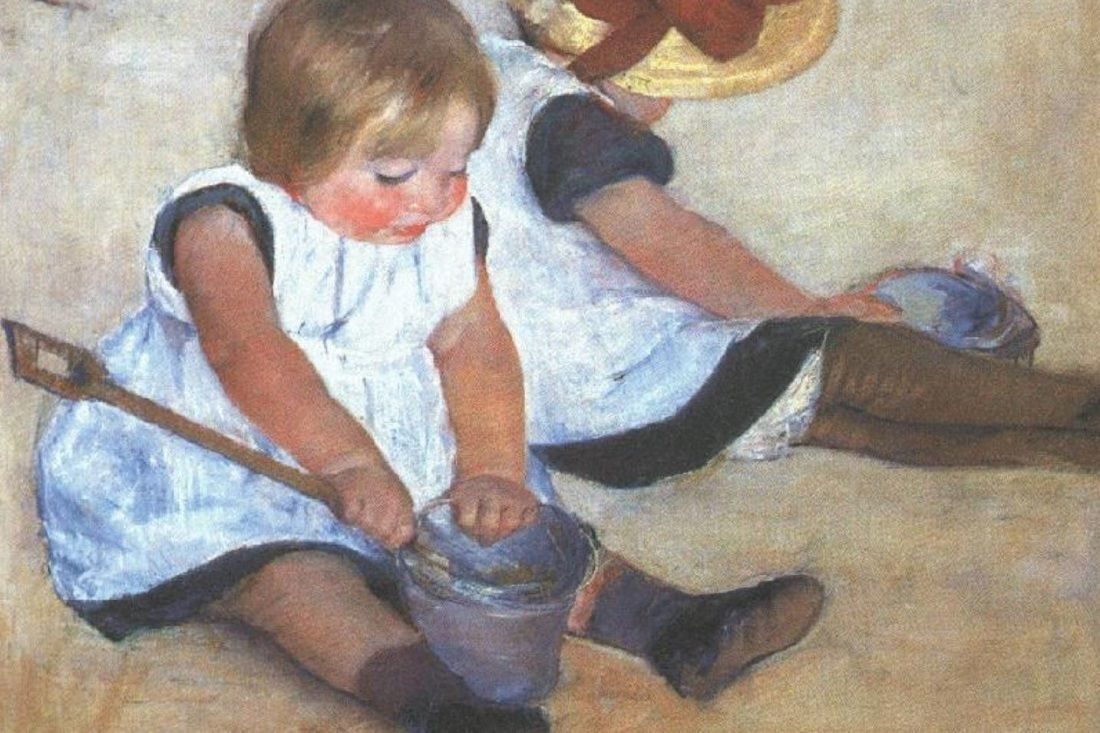 children painting