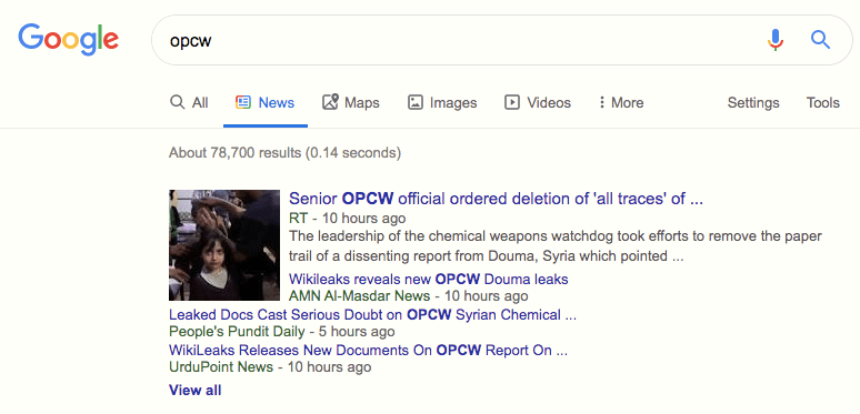 opcw news