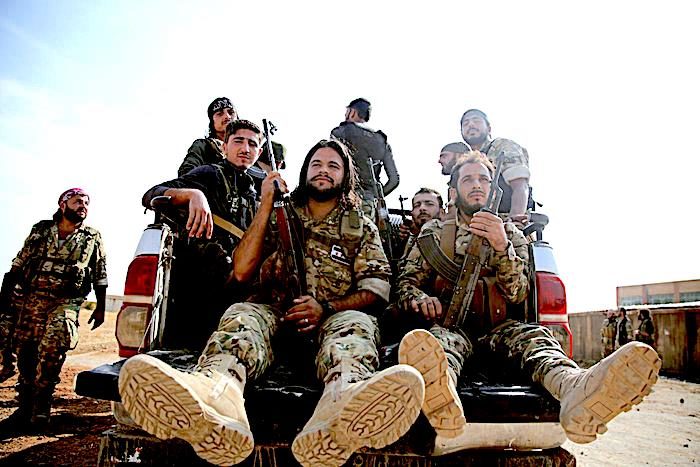 Click to enlarge Syrian fighters
