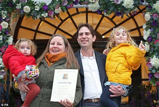 First civil partnerships for 'mixed-sex' couples to take place in London