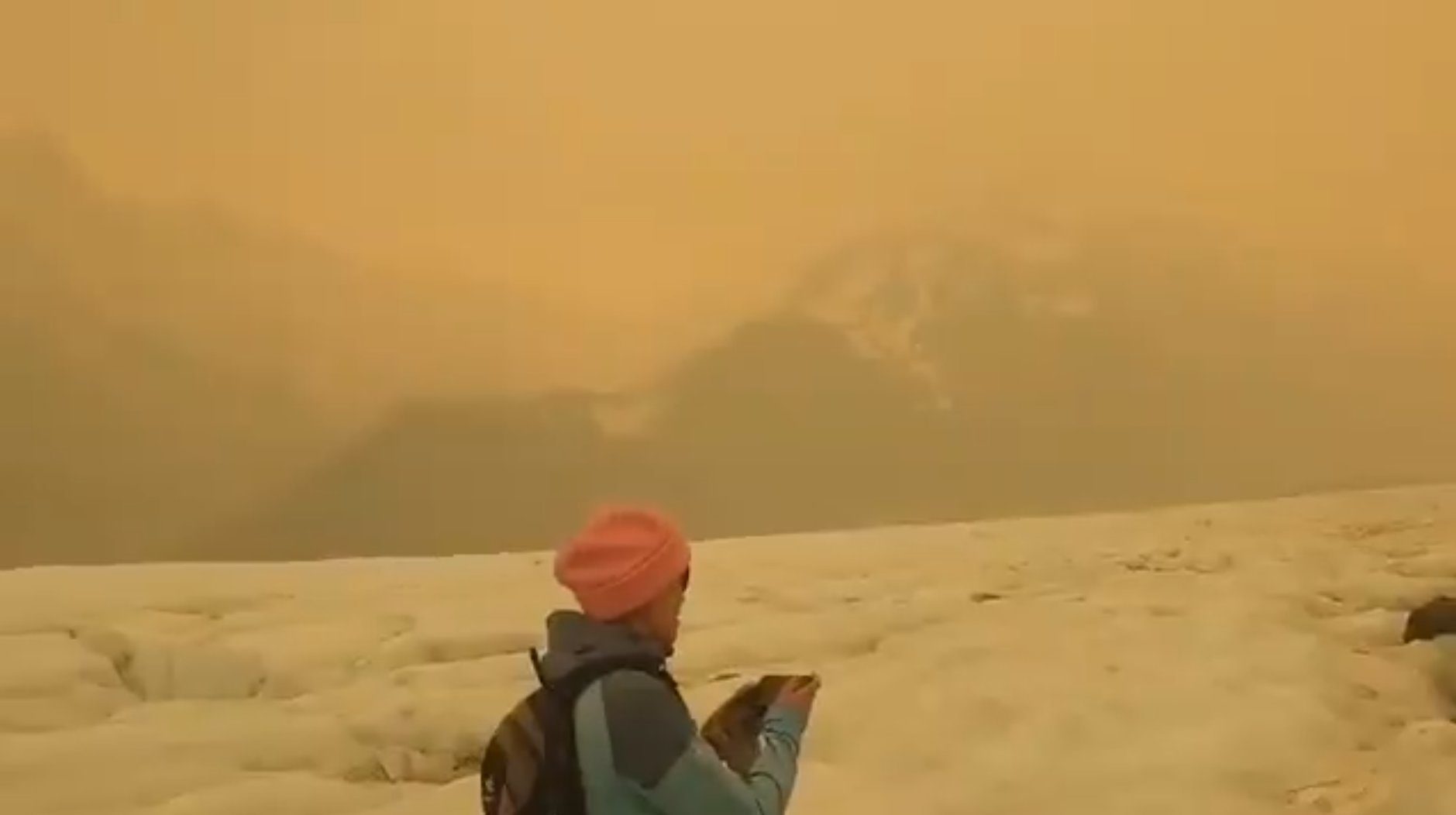 Click to enlarge The Tasman Glacier in New Zealand