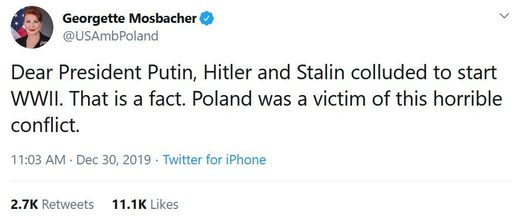 us ambassador poland putin nazis