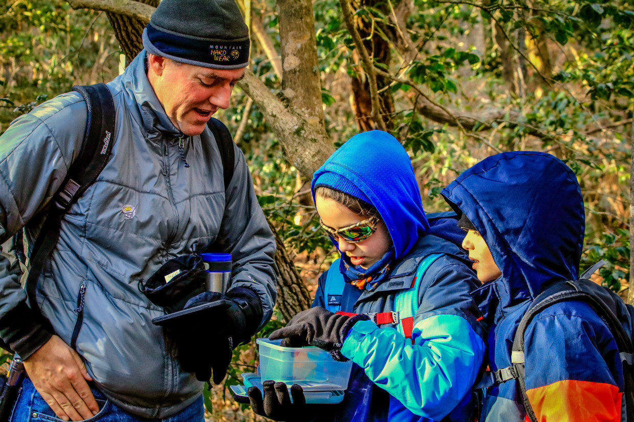 Click to enlarge family outing hiking outdoors