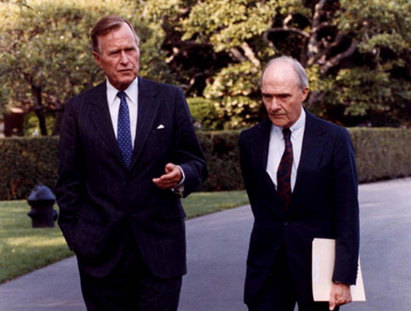 Click to enlarge President George H.W. Bush and LT General Brent Scowcroft