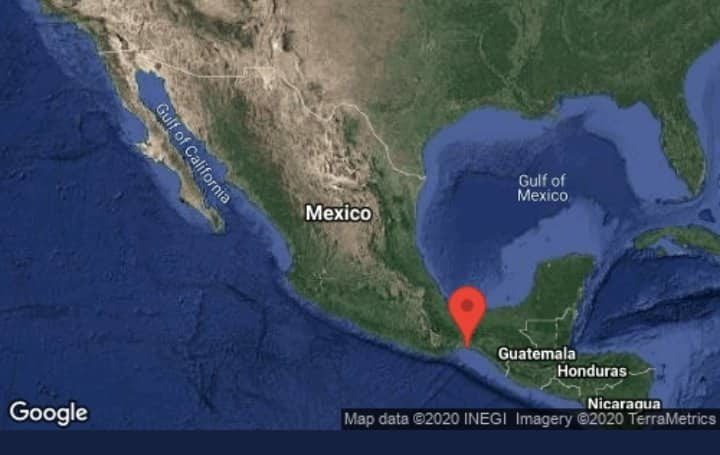 Click to enlarge Mexico earthquake map