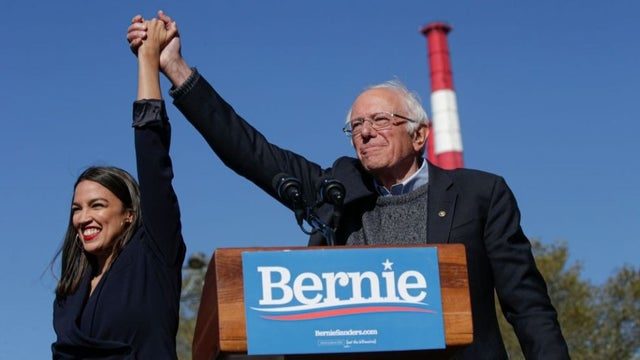 Click to enlarge ocasio cortez aoc bernie sanders