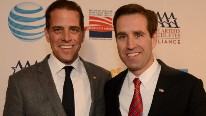 Click to enlarge Beau and Hunter Biden
