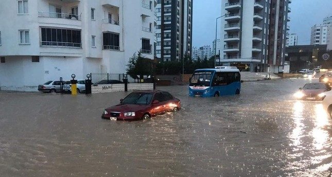 Floods hit the southern province of Mersin