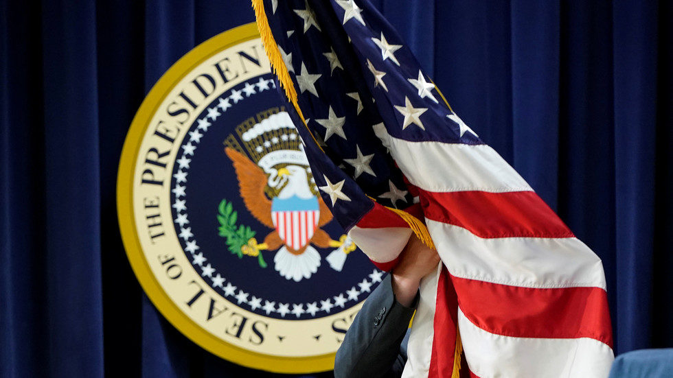 US flag presidential seal
