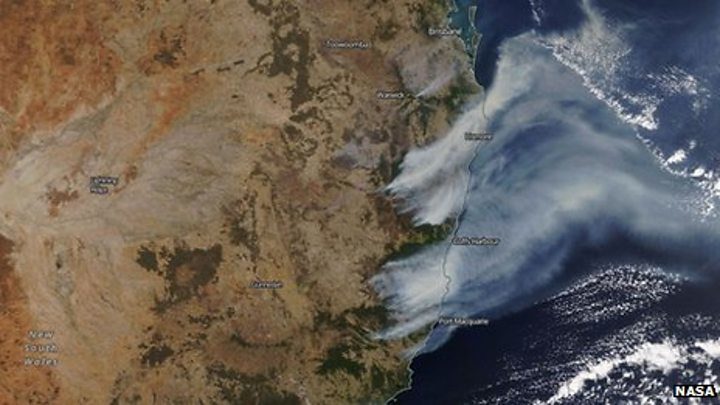 Click to enlarge Australia, fire