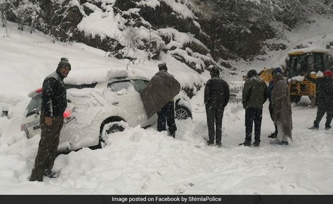 Several places in Himachal Pradesh have received heavy snow.