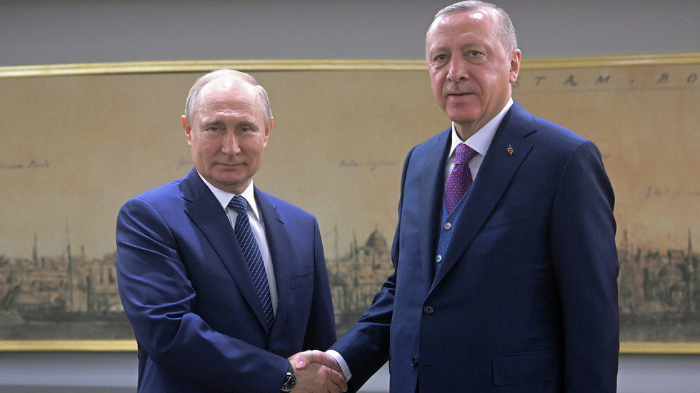 Recep Tayyip Erdogan and Vlavimir Putin Istanbul