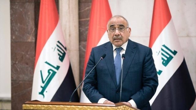 Click to enlarge Iraqi Prime Minister Adel Abdul Mahdi