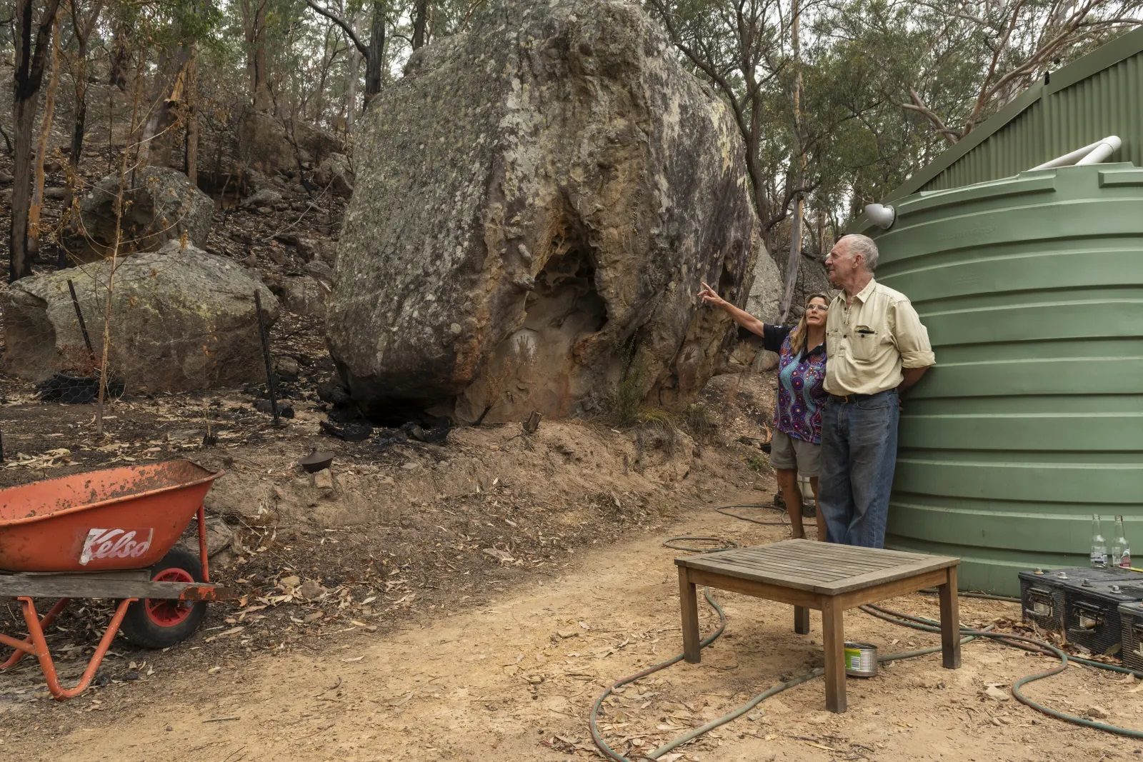 Click to enlarge Leanne King and Phil Sheppard's property