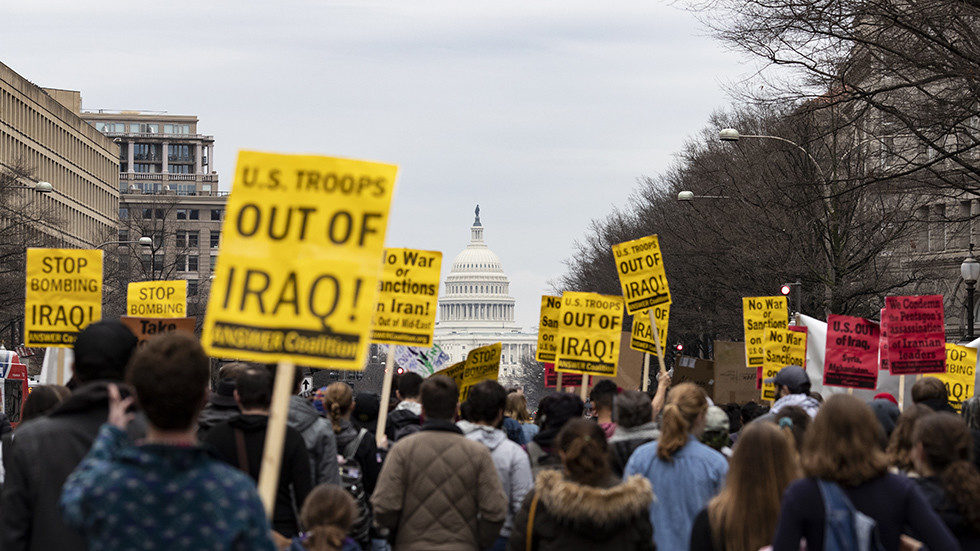 protest US iraq occupation washington