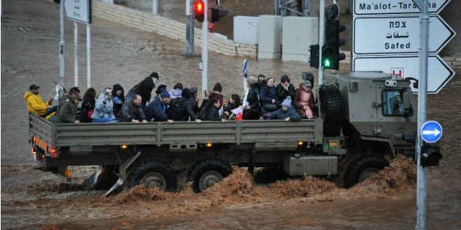 Flooding in Nahariya