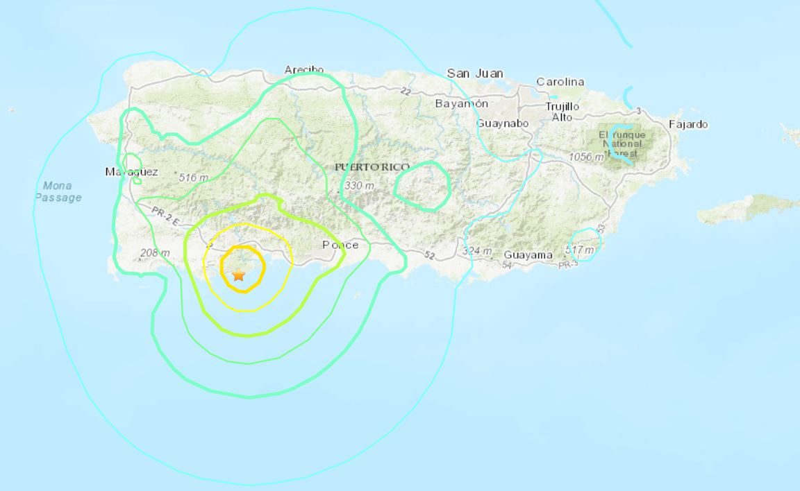 Puerto rico earthquake January 2020