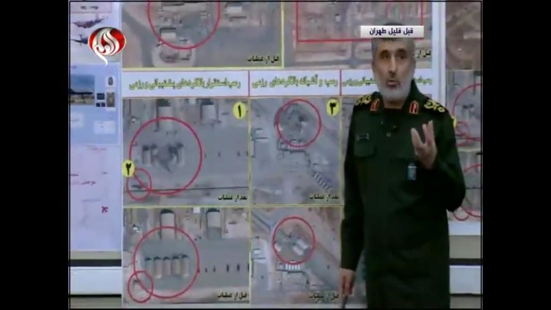 Iran strike missiles US base Iraq Hajizadeh