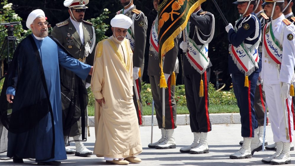 Click to enlarge Sultan Qaboos Oman Iran Hassan Rouhani