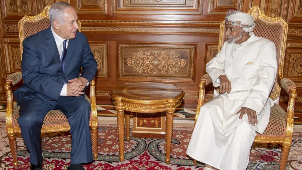 Click to enlarge Sultan Qaboos Oman Netanyahu