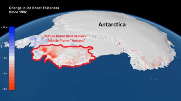 west antactica volcano glacier