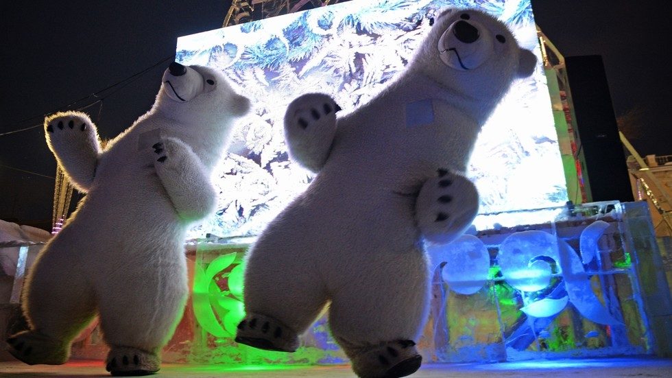 dancing polar  bears russia