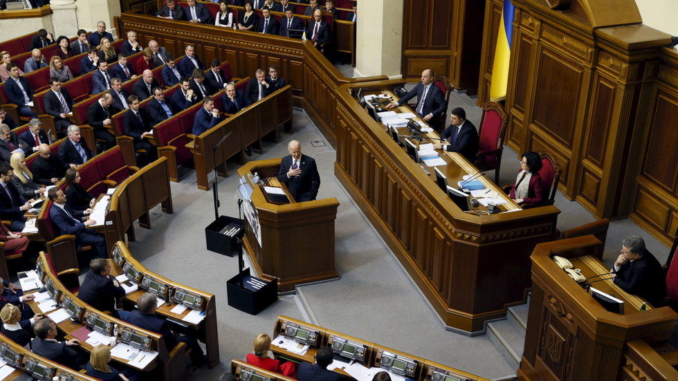 Biden Ukrainian parliament