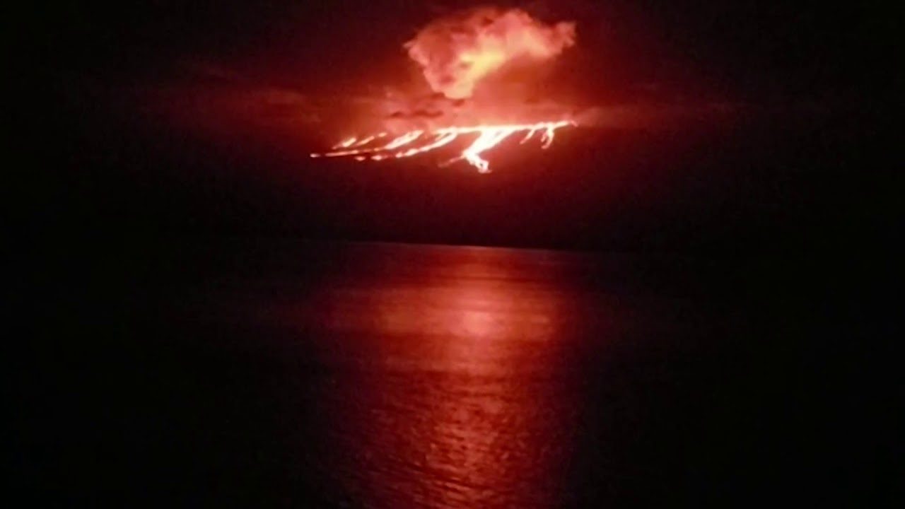 Volcano erupts on ecologically sensitive Galapagos island
