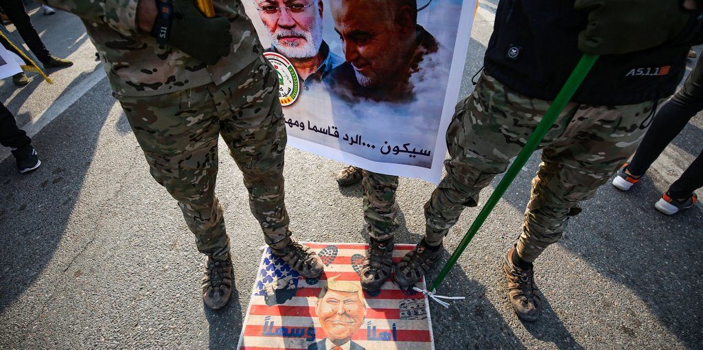 iran soldiers poster trump