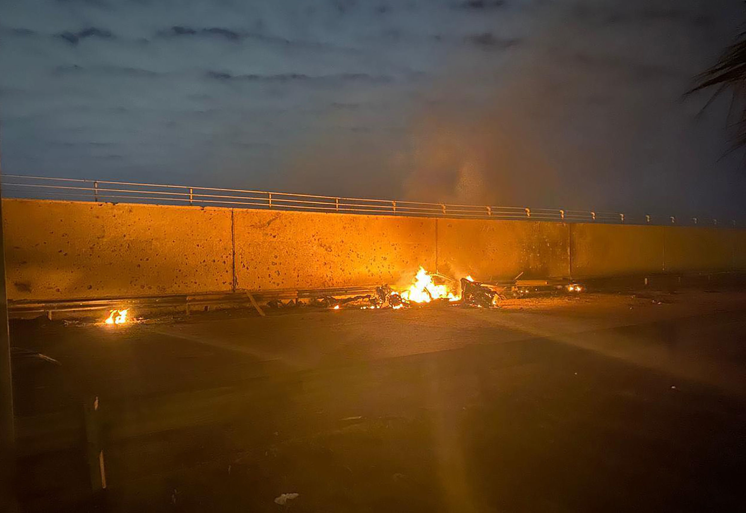 Click to enlarge soleimani assassination car on fire