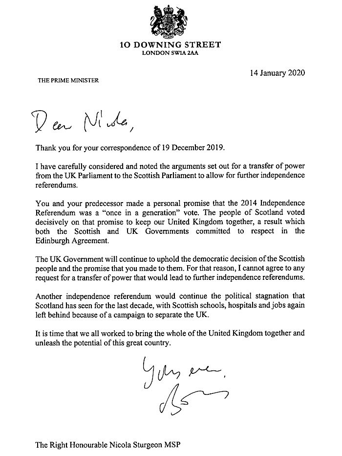 Click to enlarge Johnson letter