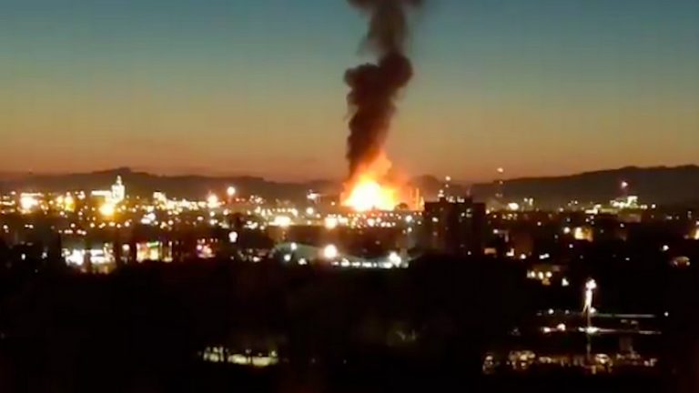 Click to enlarge spain chemical plant explosion