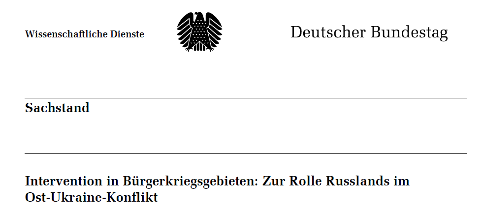 Click to enlarge bundestag website report Ukraine Donbass