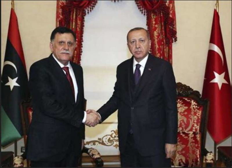 Fayez al-Sarraj Erdogan libya turkwey